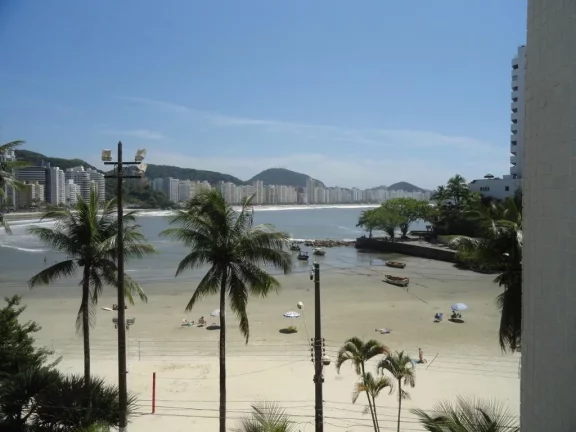 Imagem Apartamento 2 Dormitórios Varanda Vista Total Frente Mar Top Pé Na Areia À Venda, 115 m² por R$ 1.000.000 - Praia Das Astúrias - Guarujá/SP - AP2786