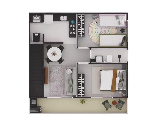 Imagem Casa de Condomínio com 2 dorms, Ocian, Praia Grande - R$ 255 mil, Cod: 2229