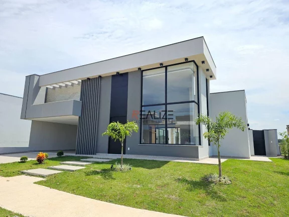 Imagem Casa de esquina em condomínio alto padrão, com 3 suítes e escritório à venda, por R$ 2.000.000 - Indaiatuba Interior de São Paulo