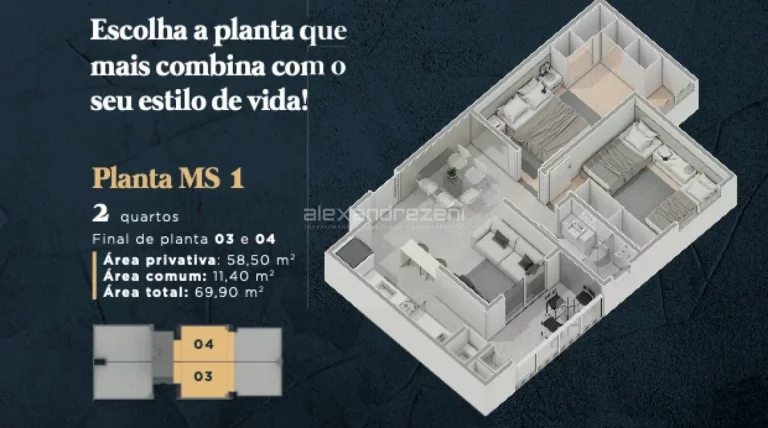 Imagem Apartamentos 2 ou 3 Dormitórios