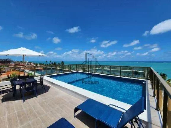 Imagem Apartamentos a beira mar com área de lazer na cobertura na praia Formosa em Cabedelo - AP0170
