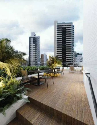 Imagem Apartamentos por andar com varanda / sacada gourmet a 500m da praia de Tambaú - AP0174