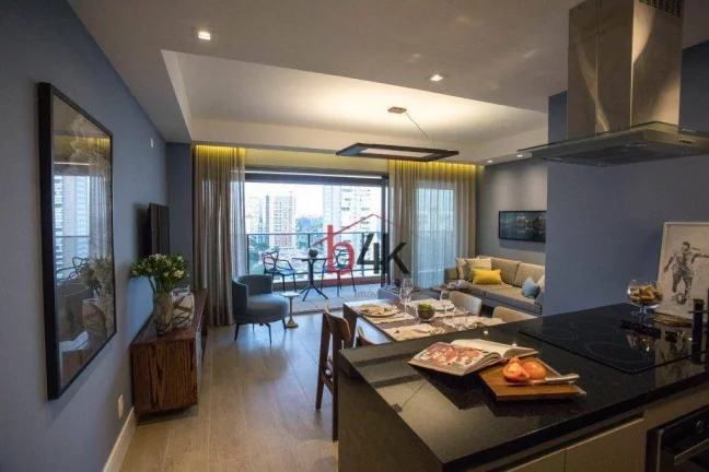 Imagem Apartamento mobiliado para alugar no Habitarte Brooklin 2, Rua Nova York nº 245.