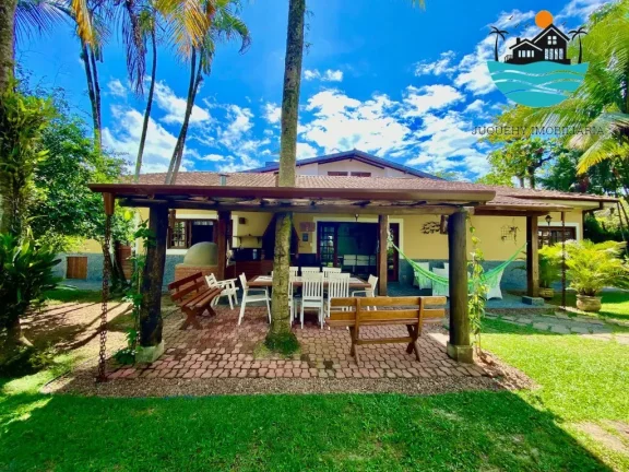Imagem Casa bem localizada - Praia de Juquehy, 100 metros da praia, piscina, churrasqueira, 6 dormitórios, acomoda 14 pessoas | Juquehy Imobiliária