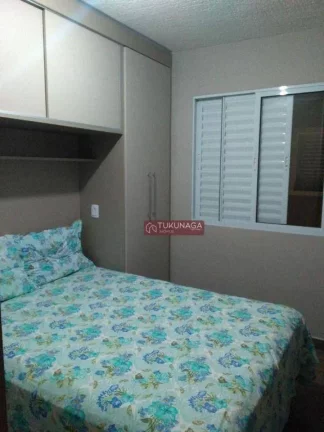 Imagem Linda cobertura em Guarulhos, com 2 dormitórios, sala com sacada, 2 banheiros, cozinha espaçosa com planejado e balcão americano de granito e uma área