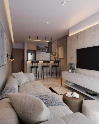 Imagem Apartamento térreo com área privativa em U a 600m da praia do Bessa - AP2328