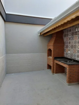 Imagem Sobrado Vila Granada - Imóvel novo - 120 m² - 3 Suítes - 1 Sacada - Lavabo - Quintal com churrasqueira - 2 Vagas - Aceita Financiamento