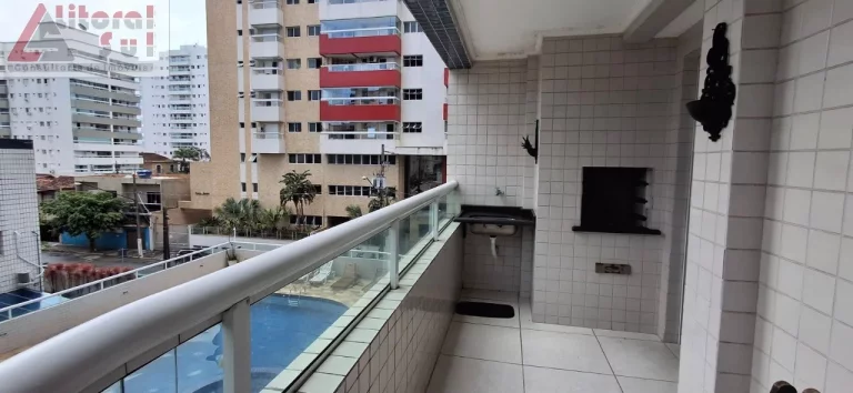 Imagem Apartamento à Venda em Praia Grande-SP: 1 quarto, 1 sala, 1 vaga, 48m² no Bairro Ocian!