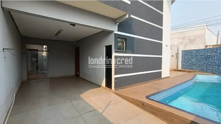Imagem Excelente Sobrado no Jardim Itália, Cambé: 3 Quartos (1 Suíte Luxuosa), 3 Banheiros, Sacada, Churrasqueira e Piscina – Conforto e Lazer para Sua Família!