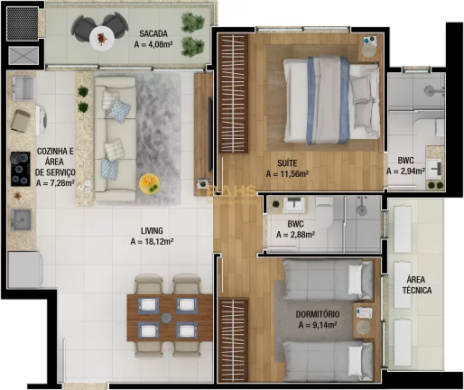 Imagem Brava Hill Residence Venha conhecer este belíssimo empreendimento na Praia Brava Torre única, com ...