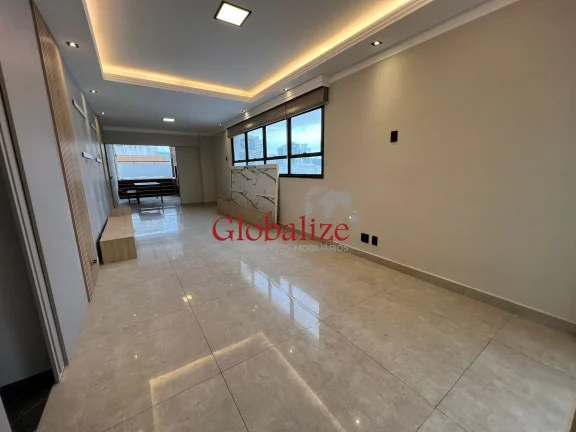 Imagem Cobertura à venda com 191m², 3 dormitórios, 1 suíte, jacuzzi, vista mar por R$ 1.849.000,00 no Campo Grande em Santos
