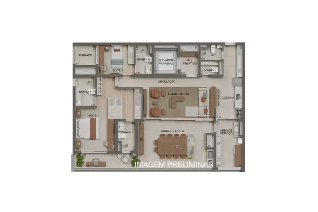 Imagem Imperdível apartamento à venda em Alameda Tatuapé Condomínio Clube Residence, São Paulo-SP - 3 quartos, 1 suíte, 2 banheiros, 1 vaga - 99 m²