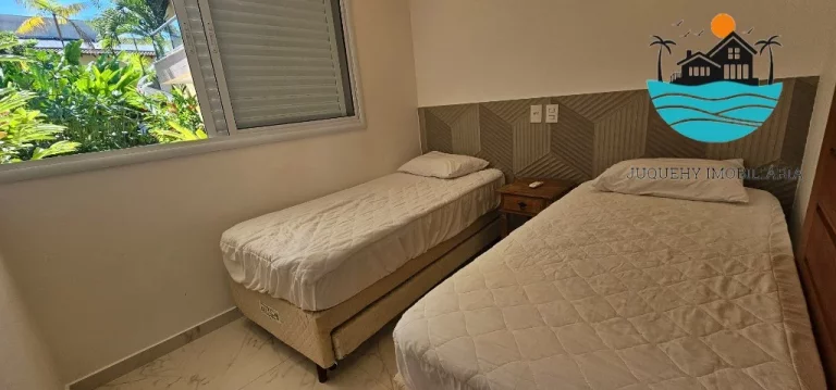 Imagem Temporada Aluguel em Juquehy com, 4 suítes, hidro, churrasqueira, 3 vagas, 300m da praia - Acomodação máx. 10 pessoas | Juquehy Imobiliária