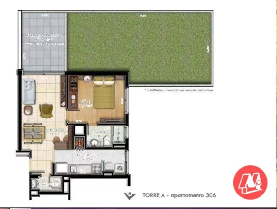 Imagem No Passo da Areia, 2 suites, 2 vagas e infraestrutura.
