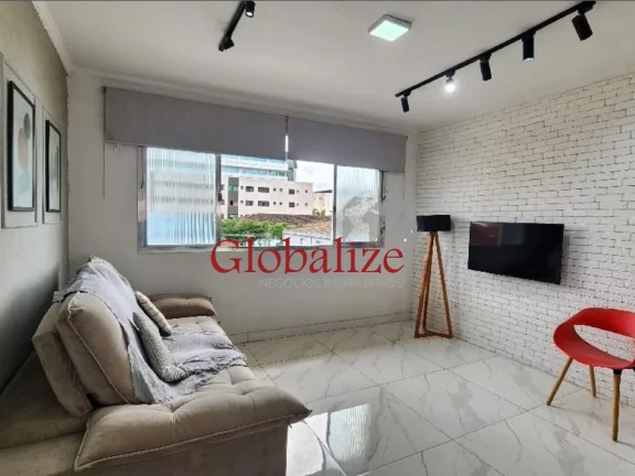 Imagem Locação no Gonzaga Apartamento 2 dormitórios Modernizado e Mobiliado por Apenas R$ 3.200 o Pacote!