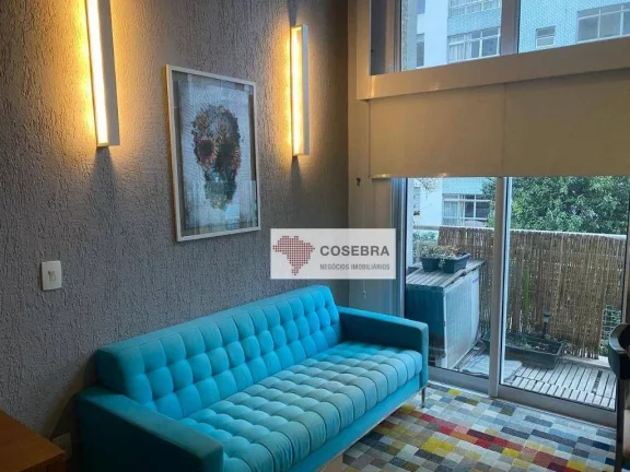 Imagem Apartamento com 1 dormitório para alugar, 45 m² por R$ 6.355,00/mês - Vila Olímpia - São Paulo/SP