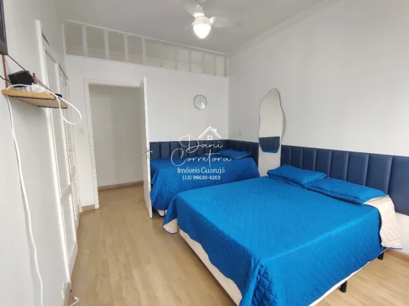 Imagem Oportunidade única: Apartamento Pitangueiras com sacada, vaga e vista para o mar - 1 quarto, 2 salas, 1 banheiro, 1 vaga de garagem, 52,00 m²!