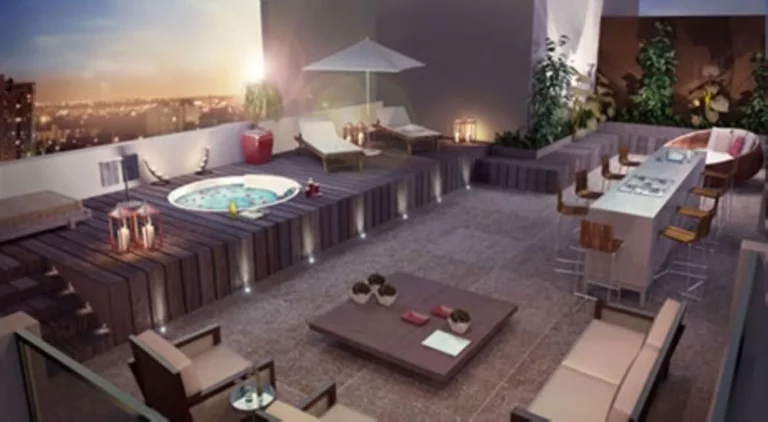 Imagem Apartamento de luxo no Condomínio Guedala Mix: 1 quarto, 1 suíte, 2 banheiros, 2 vagas, 84m² em São Paulo-SP.