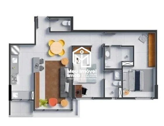 Imagem OURO BRANCO VI Rua 36 Sul 2 e 3 quartos 70,09 m² a 155,74m² 1 vaga Ac Fin