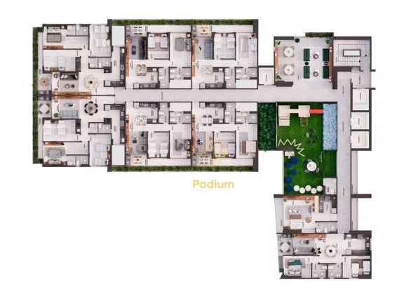 Imagem Apartamentos com mezanino em Condomínio Club no Altiplano Cabo Branco - AP1244
