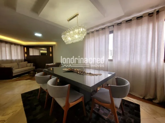 Imagem Amplo apartamento à venda no Residencial Parque Imperial em Londrina, com 4 dormitórios, 3 suítes, 215 m² de área útil e 2 vagas de garagem