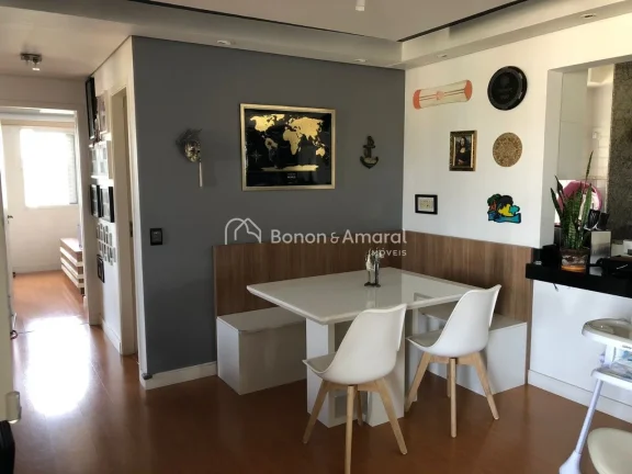 Imagem Apartamento de 75 m² em andar alto, com três quartos sendo uma suíte, sala para dois ambientes e ...