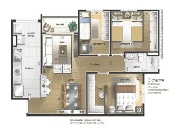 Imagem Imperdível! Apartamento de 3 quartos na Vila Tupi, São Bernardo do Campo-SP. 70,00 m², 1 banheiro, 1 vaga. Condomínio Costa do Marfim.