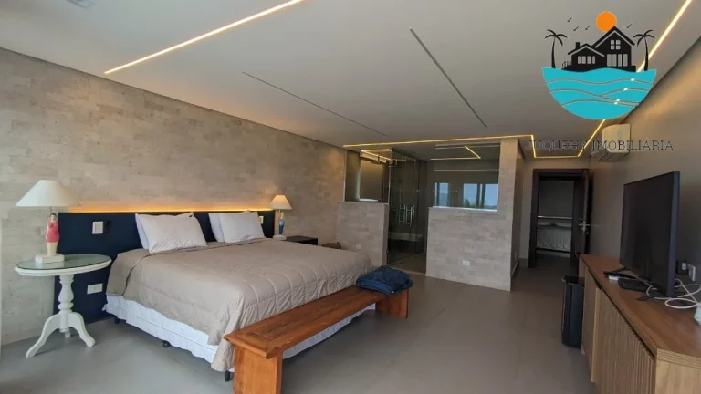 Imagem Casa Pé na Areia em Juquehy, Canto Direito - Aluguel de Temporada, piscina, sauna, 6 suítes, acomoda 16 pessoas | Juquehy Imobiliária