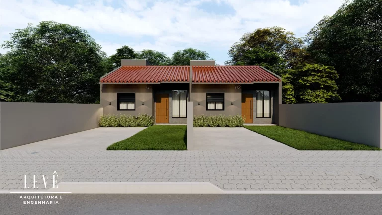 Imagem Lindas casas Germinadas com excelente acabamento e Pátio Frente e Fundos em Nova Hartz