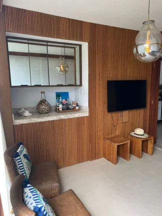 Imagem Apartamento com churrasqueira e quadra poliesportiva em condomínio fechado na Praia do Forte, Mata de São João