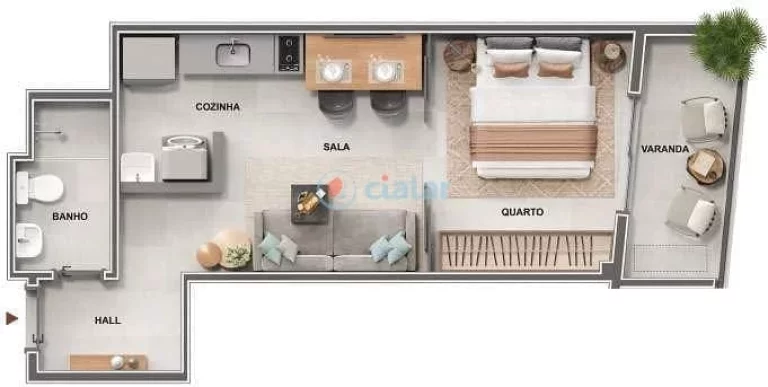 Imagem Studio à venda 1 Quarto 35.66M Centro Rio de Janeiro - RJ | Cores de Fátima Imagem Studio à venda 1 Quarto 35.66M Centro Rio de Janeiro - RJ | Cores de Fátima
