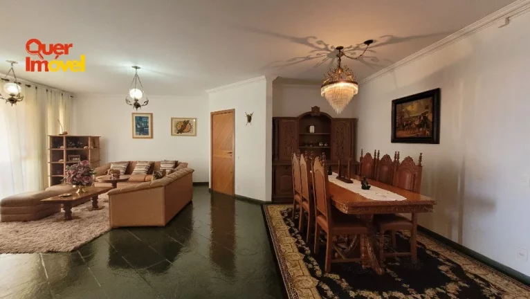 Imagem Apartamento à venda no Centro de Ribeirão Preto-SP: 4 quartos, 1 suíte, 3 salas, 4 banheiros, 2 vagas de garagem, 204,35m².