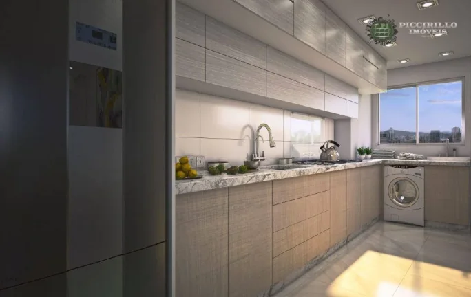 Imagem Apartamento com 1 dormitório à venda, 37 m² por R$ 353.100,00 - Vila Guilhermina - Praia Grande/SP