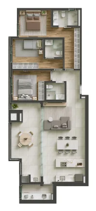 Imagem Apartamento em América - Joinville SC