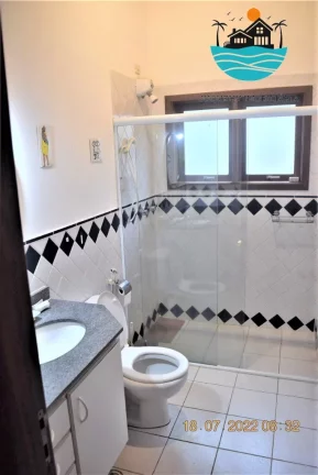 Imagem Aluguel Anual em Juquehy - Casa em condomínio, 03 quartos, sendo 01 suíte, varanda, churrasqueira, piscina a 200 metros da praia | Juquehy Imobiliária