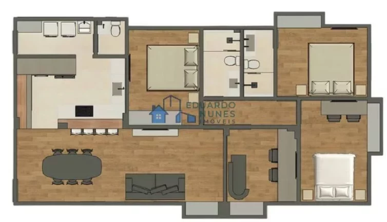 Imagem APARTAMENTO TODO REFORMADO COM 04 QUARTOS NO SION!!!