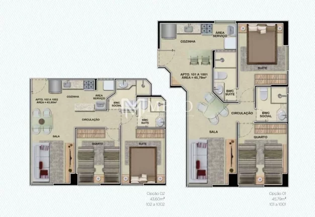 Imagem Oportunidade em BOA VIAGEM: 43,65m²,02qts, 01suite, 01 vaga...