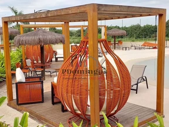Imagem TERRENO COM DECLIVE - FUNDOS COM A MATA - CONDOMÍNIO RESIDENCIAL SANTORINI - PAULÍNIA