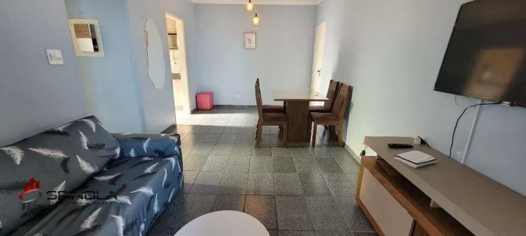 Imagem Apartamento com 1 dormitório à venda, 54 m² por R$ 320.000,00 - Real - Praia Grande/SP