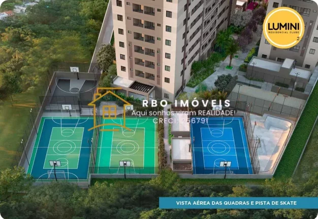 Imagem LUMINI RESIDENCIAL CLUBE 2 - Carapicuíba 1 e 2dormitórios de 28,40m² a 40m²