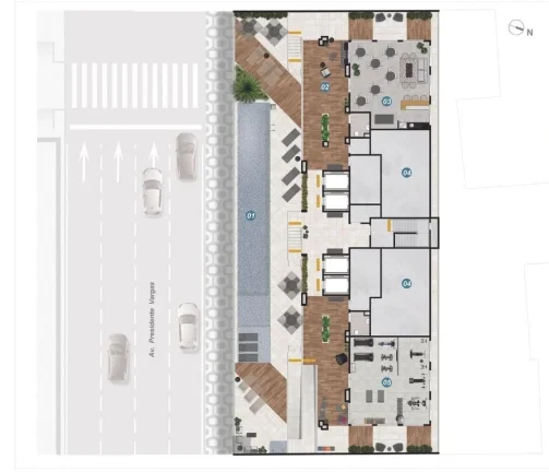 Imagem Apartamento à venda no Centro do Rio de Janeiro-RJ: 2 quartos, 1 sala, 1 banheiro, 54,45 m² de área!