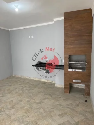 Imagem Sobrado Novo,estuda permuta até 50% ,3 dorms , 1 suíte, sacada,área gourmet com churrasq , 3 vagas ,bairro Vila Humaitá em Santo André