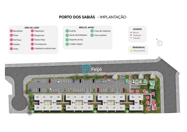 Imagem Apartamentos 2 dormitórios na Restinga - Empreendimento Porto dos Sabiás