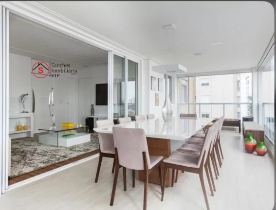 Imagem Lindo apartamento alto padrão, 184m, 2 por andar, elevador privativo, 4 dormitórios sendo 3 suítes, churrasqueira a carvão na varanda