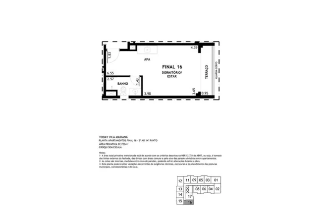 Imagem Apartamento Studio à Venda de 27,08 m² na Rua Dr. Thomas Alves - Vila Mariana.