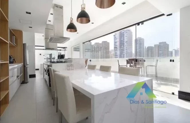 Imagem VILA MARIANA Cobertura 212M², designer moderno 3 dormitórios, espaço gourmet com Jacuzzi, 4 vagas, a 800M², da estação do metro Ana Rosa !!!