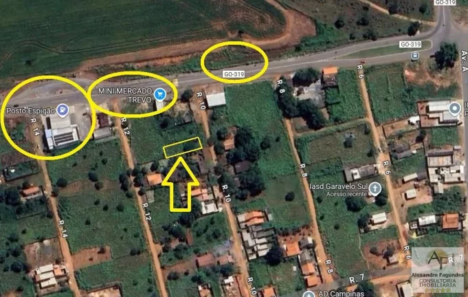Imagem Lote para Venda em Hidrolândia, Garavelo Sul