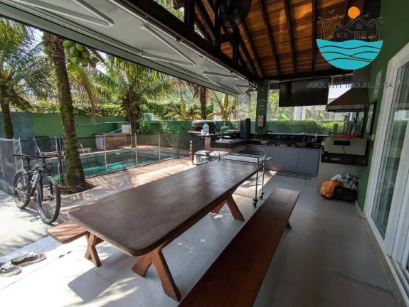 Imagem CASAS A VENDA EM JUQUEHY, - Aluguel Anual, Aluguel de Temp, 03 dorm, sendo 01 suíte, 02 térreo, suíte, piscina, máx. 06 pessoas | Juquehy Imobiliária
