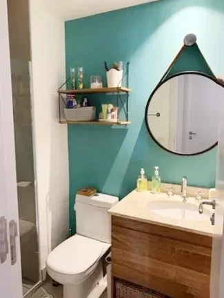 Imagem Apartamento 64M², 2Q, 1 Suíte, 2 Banheiros, 1 Vaga, Academia, Piscina, Churrasqueira, Salão de Festas e Jogos, Quadra, Sauna, Espaço gourmet, Jardim.