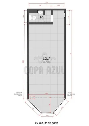 Imagem Leblon - Comercial › Loja com 0 quarto(s) a Aluguel